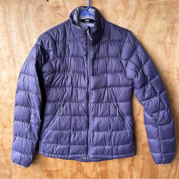 REI Jackets & Blazers - REI Purple Down Puffer Full Zip Winter Fall Jacket